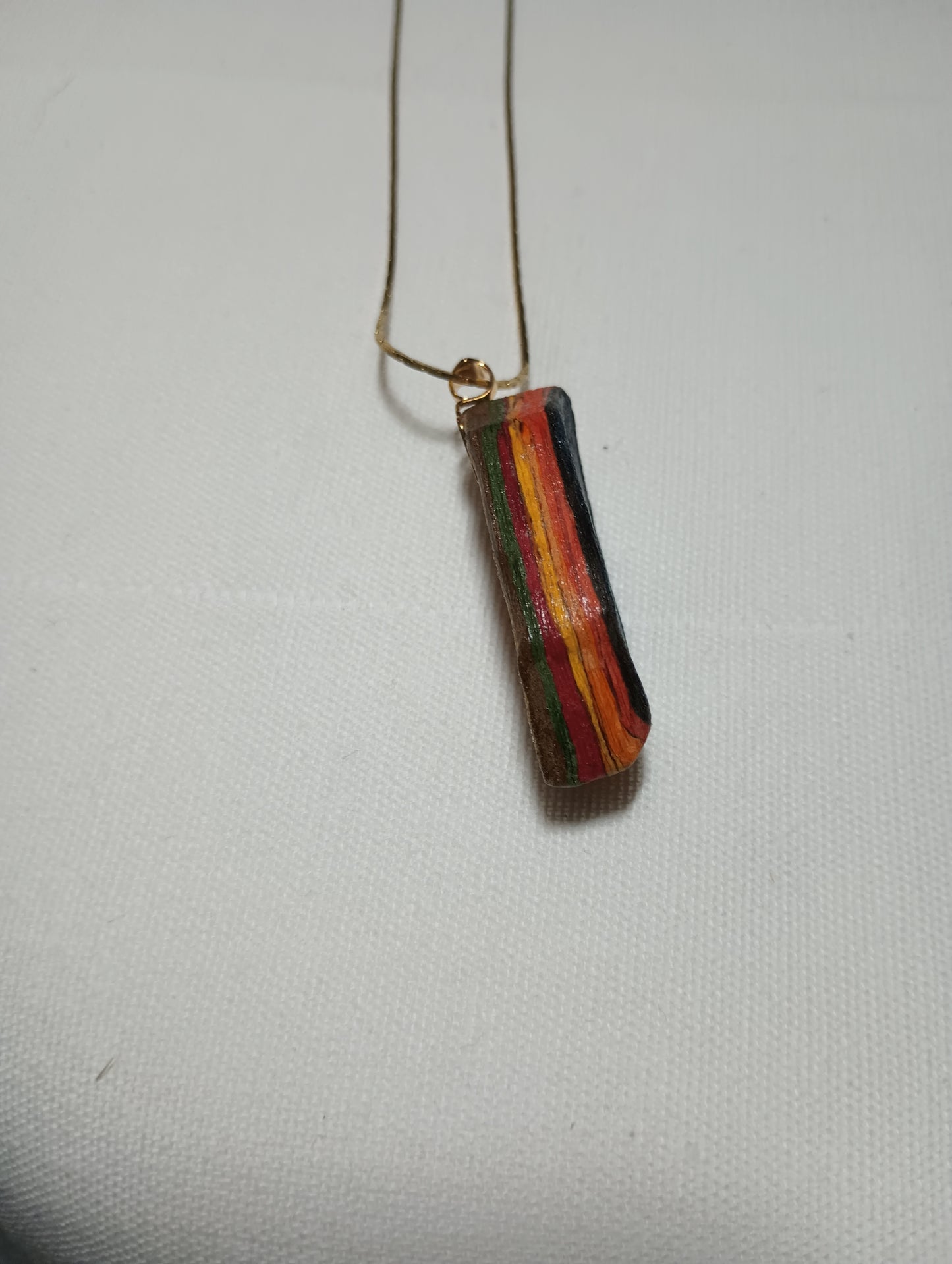 Construction Paper Pendant, Handmade, One-of-a-kind